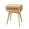 Wooden Bedside Table Cabinet w/ Drawer Nightstand Furniture Storage Side Table