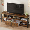 Industrial TV Stand Cabinet 160cm with 2 Storage Cabinet for Living Room