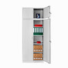 Extra Tall 225cm Storage Cabinet Lockable Steel Garage Office Workshop Cupboard