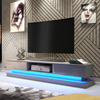 Modern I 180cm I TV Unit I Cabinet I TV Stand I Grey High Gloss Doors I Free LED