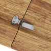 Extendable Dining Table 120-160x80x66cm with Brazilian Walnut Top and Star Legs