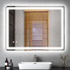 Bathroom Mirror Illuminated With LED Lights Demister Mirror Wall Mounted Touch