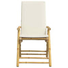 Bistro Chairs Set of 4 Folding with White Bamboo Z1A8