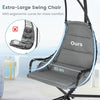 Hanging Chair with Stand Indoor Outdoor Hammock Swing Chair w/Large Padded Seat