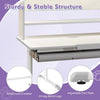Kids Study Desk Height Adjustable Children Writing Table-Grey