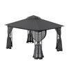 Large Party Gazebo 13x10ft - Weatherproof Mesh Side Panels Included
