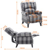 Recliner Armchair Lounge Sleeper Sofa Chair Fireside Fabric Tartan