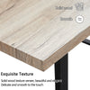 Rectangular Kitchen Dining Table Wooden Table 4-6 Seats Family Party Table White