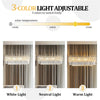 Luxury Clear K9 Crystal Chandelier Light Formal Rectangular Pendant Light Dining
