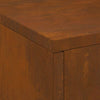 Fire Pit with Chimney 60x40x96 cm Weathering Steel