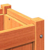 Camerina Garden Planter Wax Brown 50x50x50 Solid Wood Pine,Garden L1P3