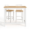 3 Pieces Dining Table & Chair Set Bar Kitchen Breakfast Furniture Home Bistro