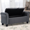 Ottoman Storage Folding Box Foot Stool Linen Seat Storage Trunk Pouffe Bench