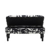 Storage Ottoman Seat Cow Print Velvet Bed End Stool Entryway Rest Window Bench