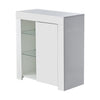 Multi-type Modern High Gloss Bedside Table Storage Drawer Nightstand Cabinet LED