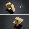 Bathroom Brass Wall Mounted Waterfall Spout Sink Faucet Basin Mixer Taps UK