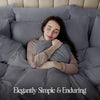 Bedding Duvet Cover Double - Soft Microfibre Polyester - Bedding Quilt Cover Set