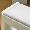 Corner Dressing Table with LED Lights Arch Mirror Vanity Make up Desk Stool Set