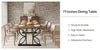 Dining Table for 6, Farmhouse Kitchen Dinner Table Dining Room Table Desk