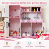 Kids Kitchen Playset Play Kitchen Toy Set-Pink
