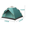 3-4 Person Man Tent Folding Camping Hiking Outdoor Beach Tent Waterproof UK
