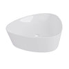 White Triangular Countertop Basin 505mm - Lotus LOTGW505X407