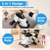Under Desk Bike Pedal Exerciser w/Adjustable Resistance and LCD Display