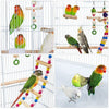 Parrot Cage Bird Cage Metal Budgies Cage with Roof Top&Toys with Rolling Stand