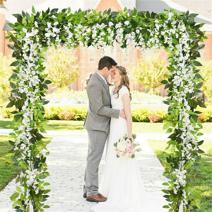 Adjustable 1m 2m 3m Wedding Arch Frame Backdrop Rectangular Stand Party Door Dec