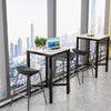 Real Marble Bar Table Breakfast Kitchen Dining Room Furniture Modern Tall Square