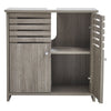 Bathroom Cabinet Basin Unit Storage Cupboard MDF Wooden Modern Furniture Grey