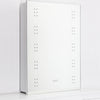 Led Mirror Medicine Cabinet Glass Shelves Waterproof Toiletries Cosmetics Clock