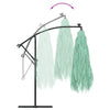 Garden Parasol with Steel Green 290x290x238 J9J9