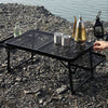 Portable Camping Table Folding Storage Outdoor Garden Desk Mesh Top Extendable