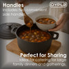 NEW! 4L Cast Iron Non Stick Casserole Dish Pan with Lid
