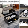 Coffee Table With Storage Lift Top Up Drawer Shelf Wooden Living Room Furniture