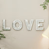 4Pcs Independent Letters Home Love Glam Crystal Diamond Letters Sign Wall Deco