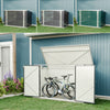 6.4 x 6.7ft Garden Waterproof Anti-UV Storage Pent Bike Shed Steel Lockable Door