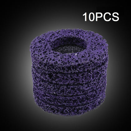 10pc 100mm Poly Strip Disc Wheel Paint Rust Removal Cleaner For Angle Grinder