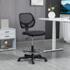 Tall Office Chair Draughtsman Chair with 360° Wheels for Standing Desk Black
