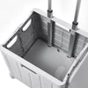 Folding Shopping Trolley Box 55L Camping Picnic Boot Cart Storage Stair Climbing