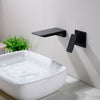 Bathroom Brass Wall Mounted Waterfall Spout Sink Faucet Basin Mixer Taps UK