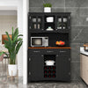 Kitchen Storage Cabinet Sideboard Freestanding Buffet Cupboard Adjustable Shelf