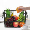 Mobile Metal Kitchen Rotating Storage Trolley Cart Utility Vegetable Shelf Rack