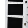 Tall Jewelry Cabinet Full Length Mirror Swivel Lockable Jewelry Organiser Drawer