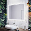 Illuminated LED Bathroom Mirror With Lights Demister Pad Touch Sensor 900×700mm