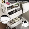 Bedside Table with Charging Station, Nightstand with 2 Outlets and 2 USB Ports
