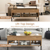 LiftTop Coffee Table Living Room Central Table w/Lifting Tabletop Cocktail Table