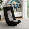 GYMAX 360° Swivel Gaming Chair 4 Position Adjustable Folding Floor Sofa