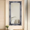 173cm Vintage Baroque Embossed Wooden Frame Full Body Length Mirror Wall Mounted